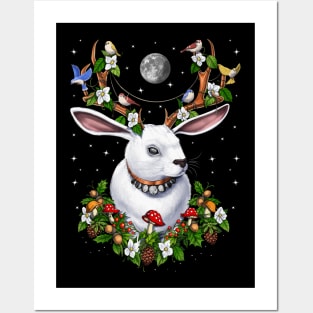 Jackalope Rabbit Posters and Art